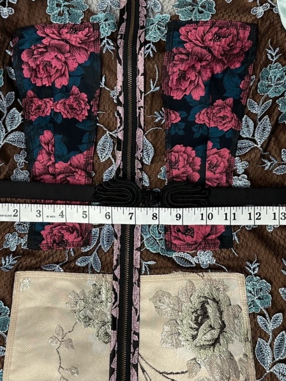 Beguile by Byron Lars Pieced Brocade Sheath Dress w/ Belt, Size 4 - Picture 13 of 16